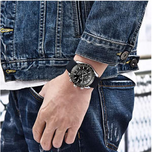 NWT Mens Luxary Benyar Leather Band Watch